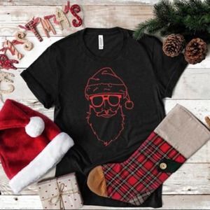 Hipster Santa Couple’s Matching Christmas